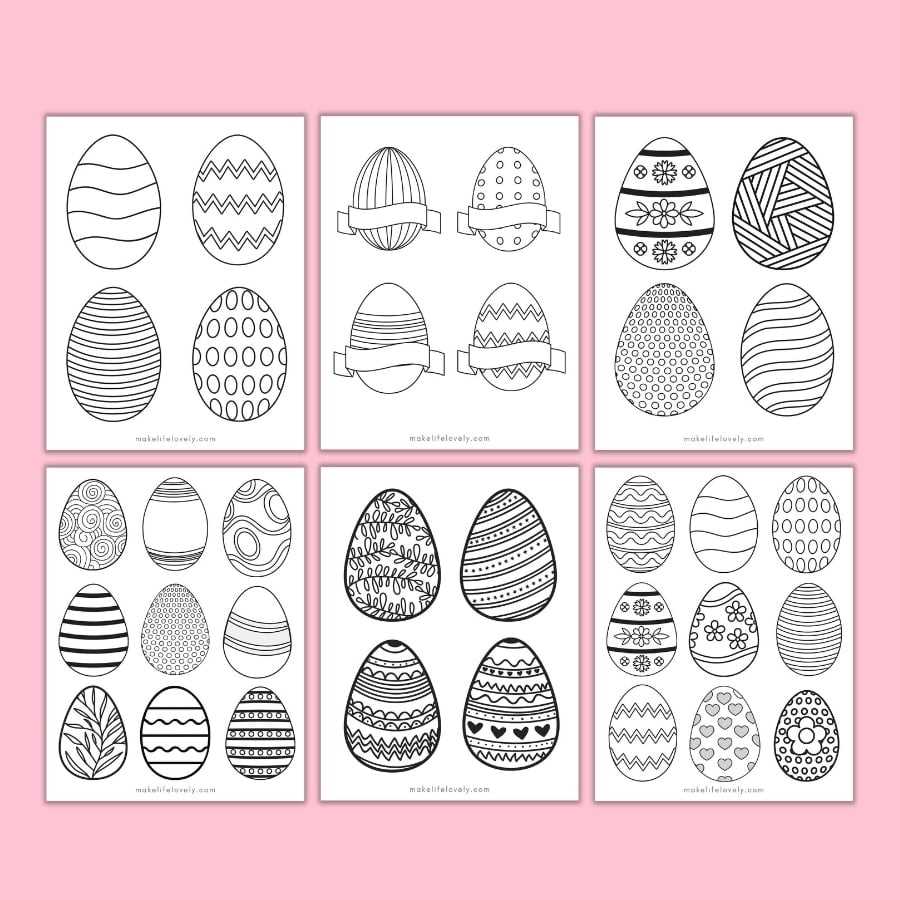egg pattern printable