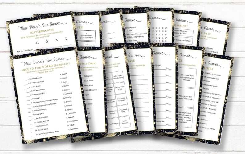 free printable party games for adults
