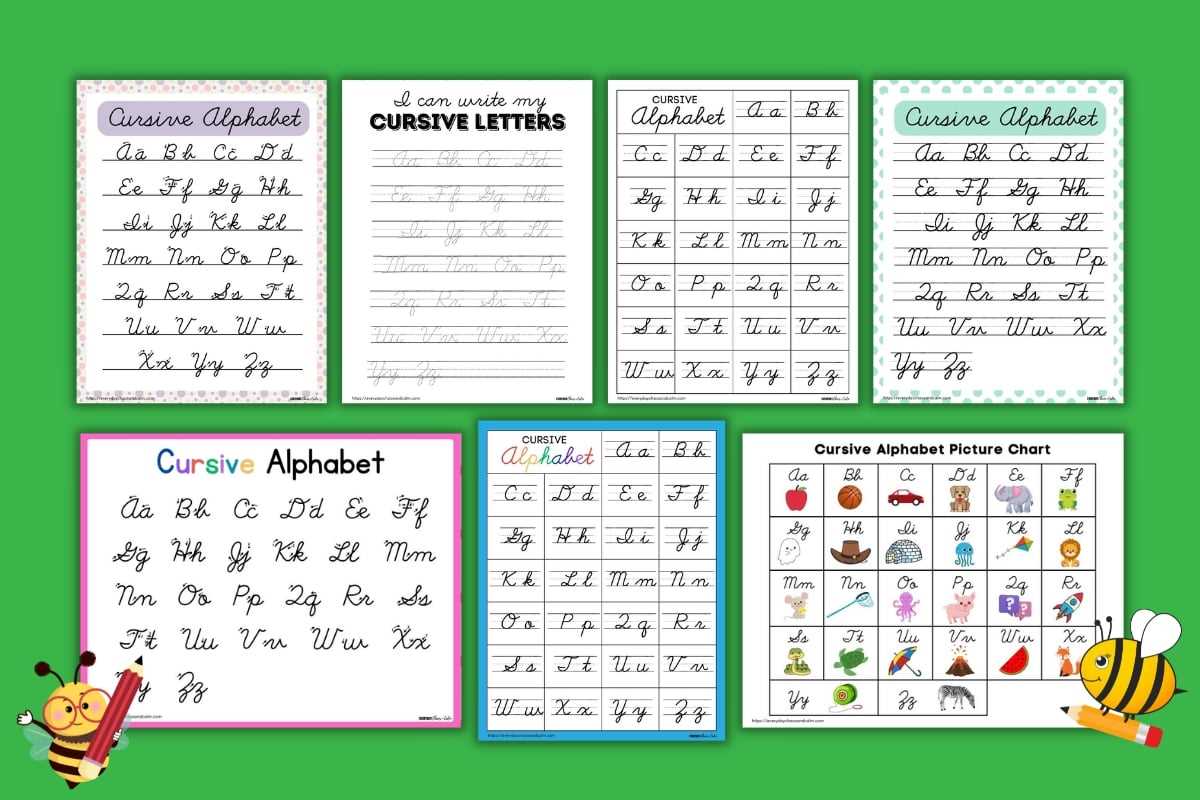 cursive alphabet letters printable