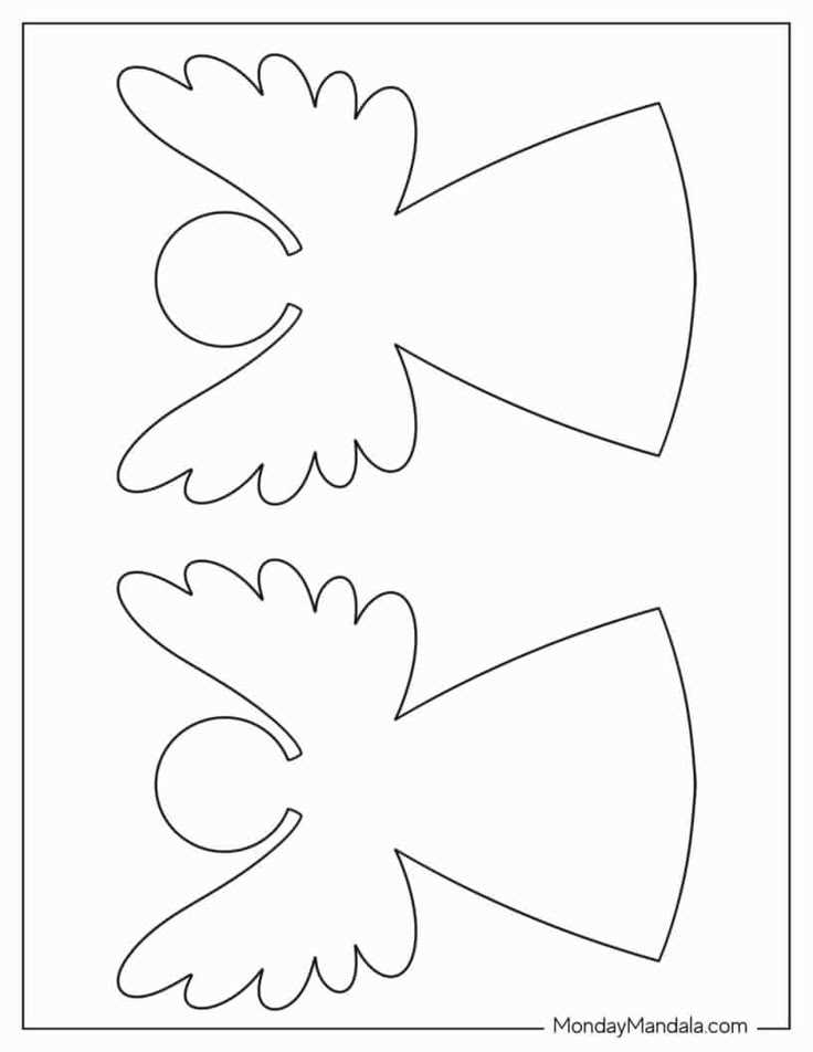 free angel template printable