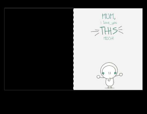 folding mothers day cards printable