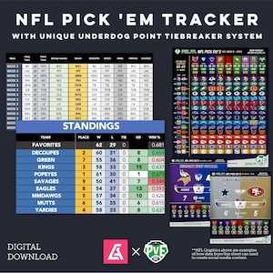 football pick em pool weekly printable sheet