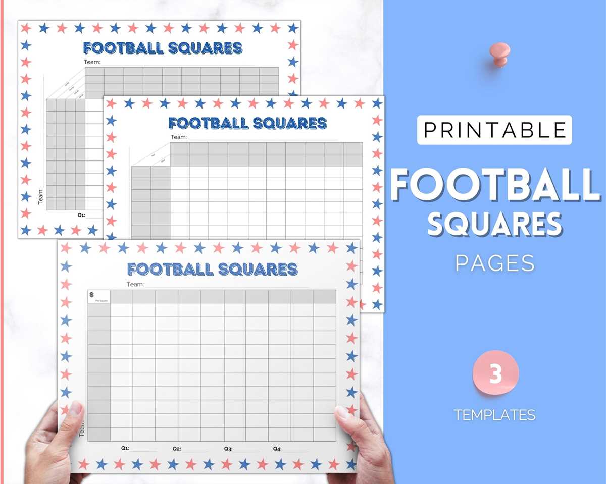 football square printable
