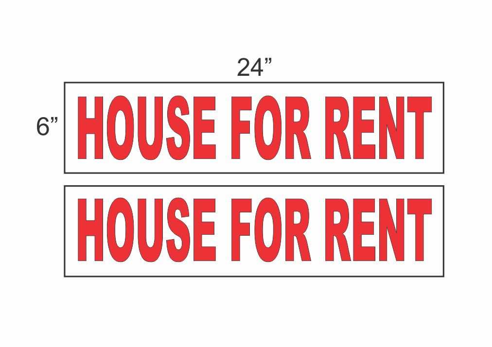 for rent sign printable
