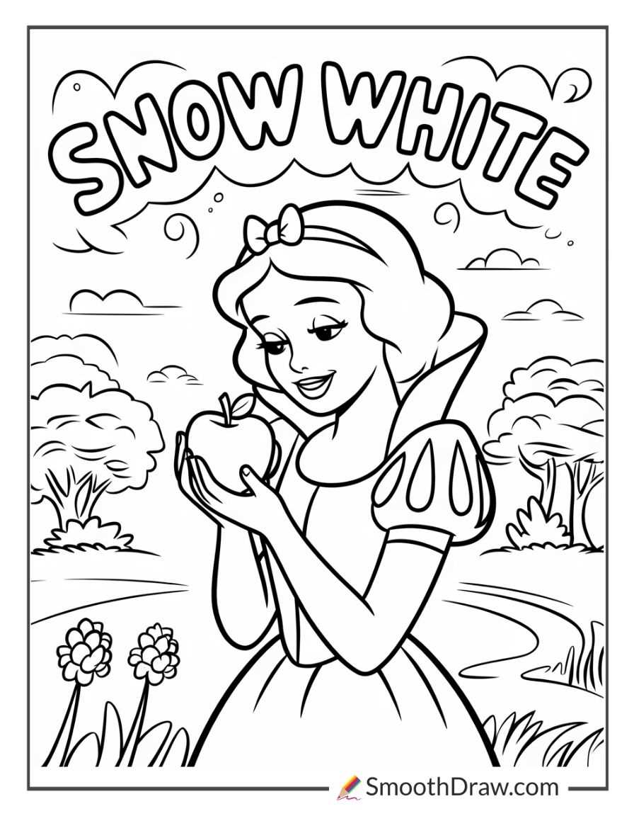 free printable princess coloring page