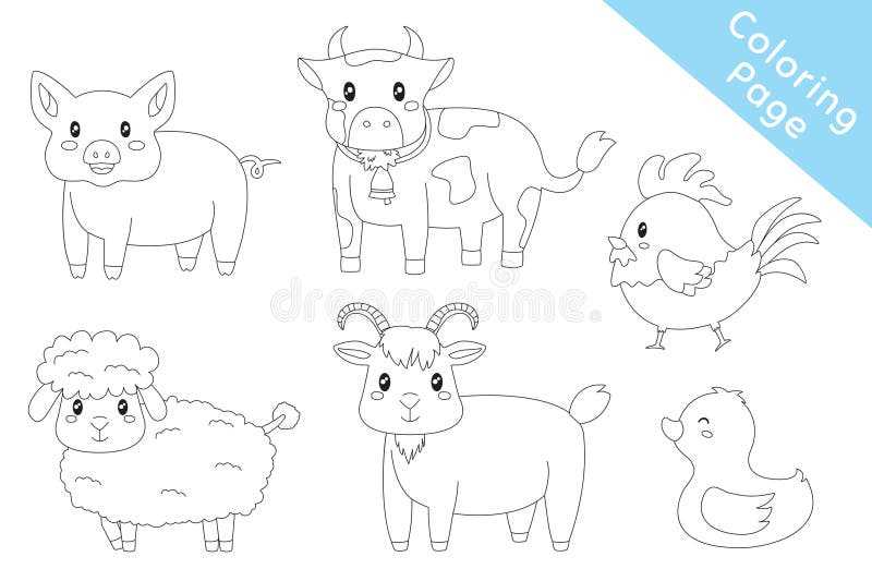printable coloring pages of farm animals