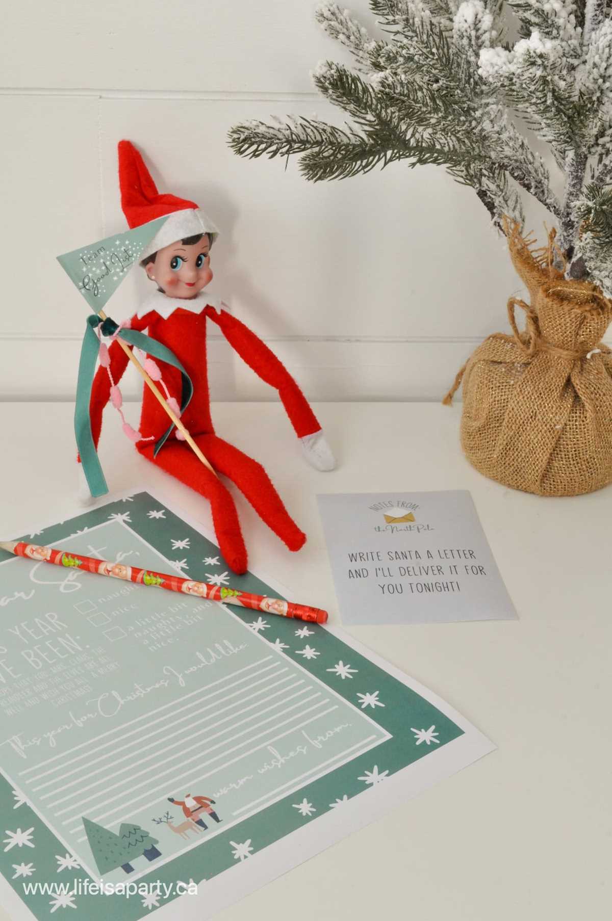 elf on the shelf printable props free