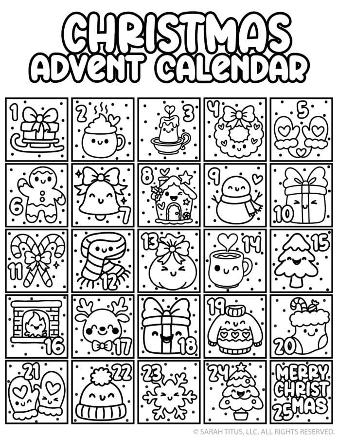free advent printables
