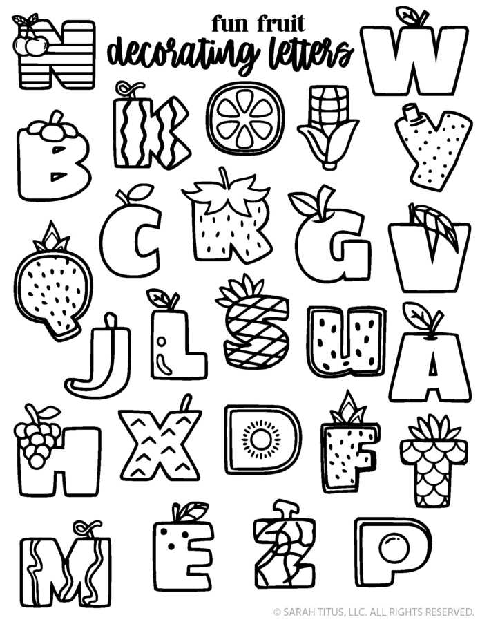 free alphabet coloring printables