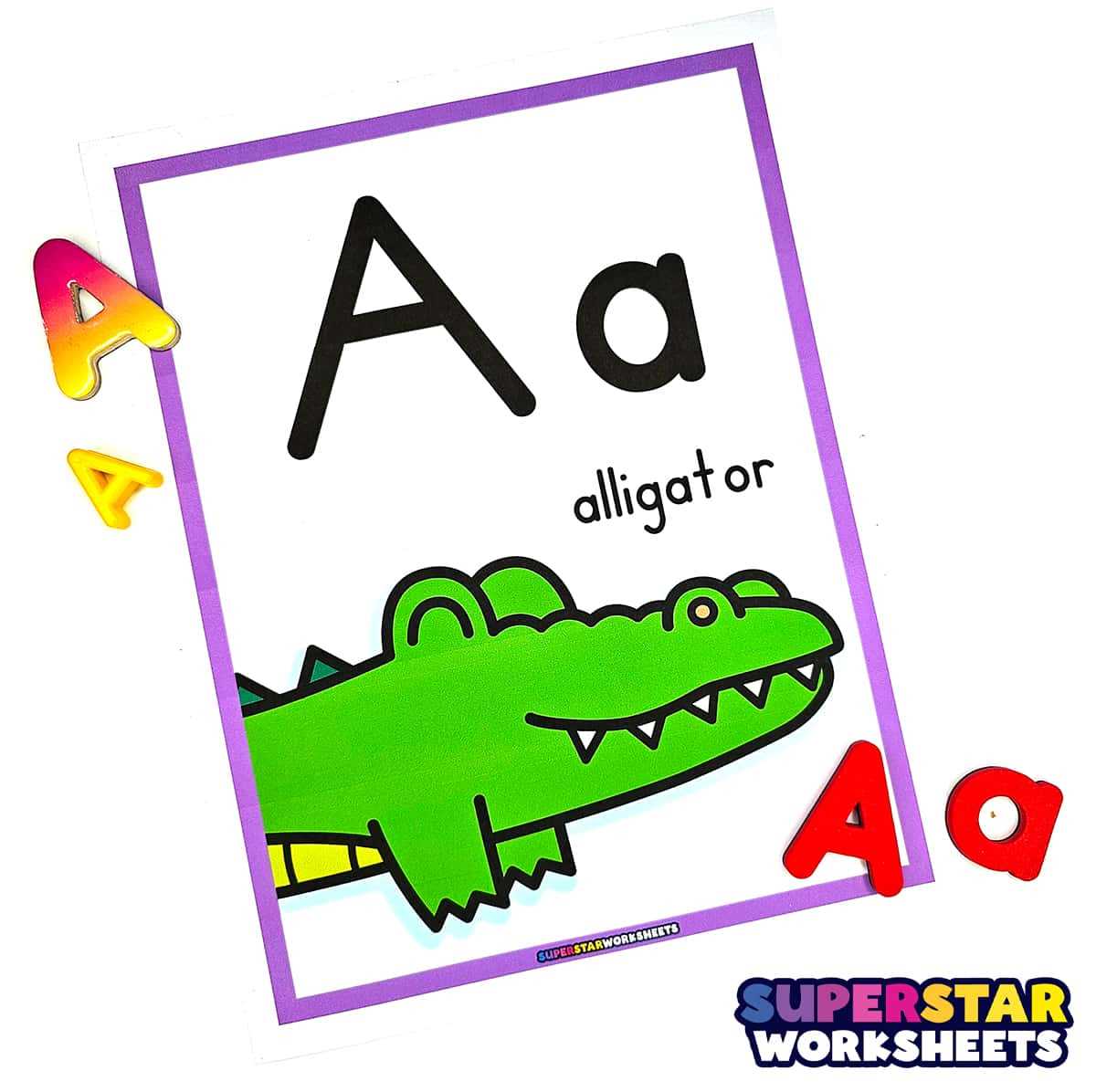 free alphabet poster printables