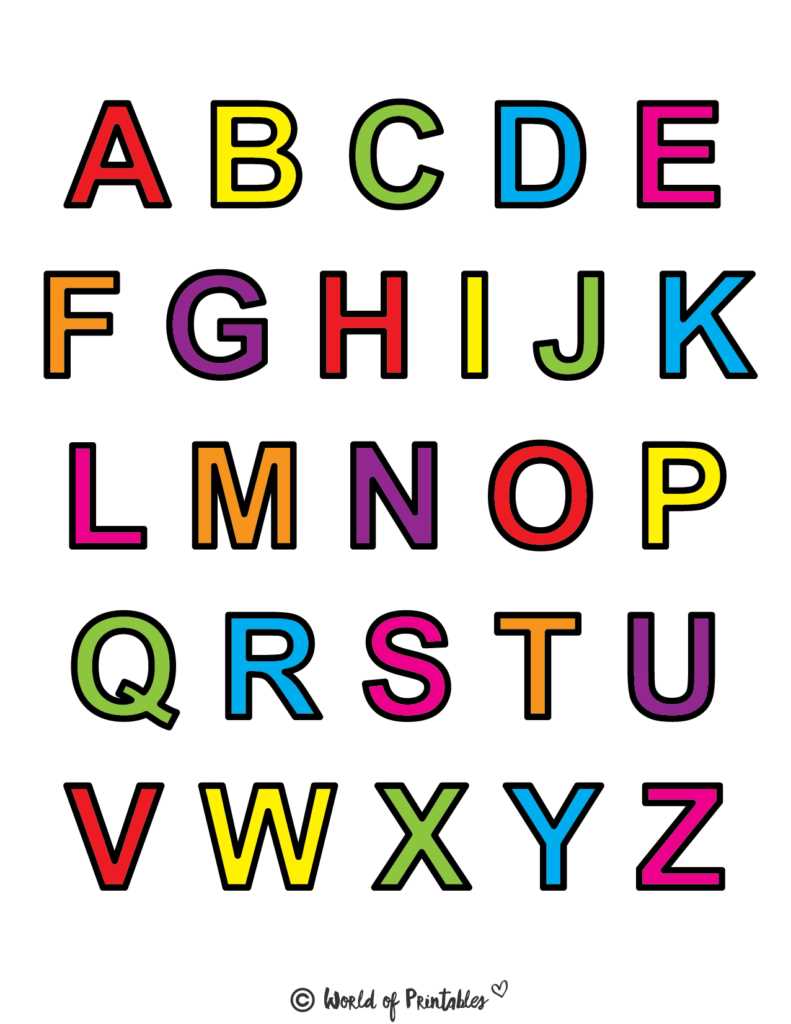 free alphabet poster printables