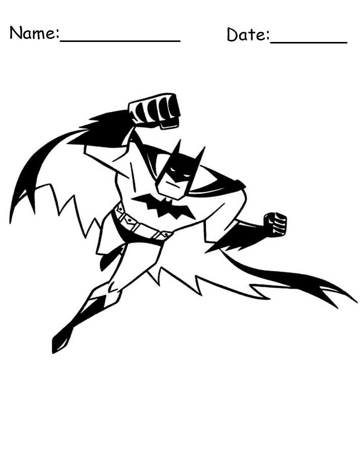 free batman printable coloring pages