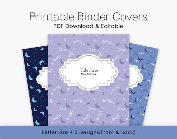 free binder cover templates printable