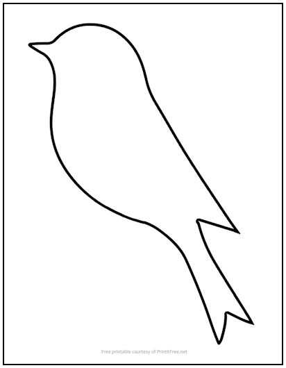 free bird template printables