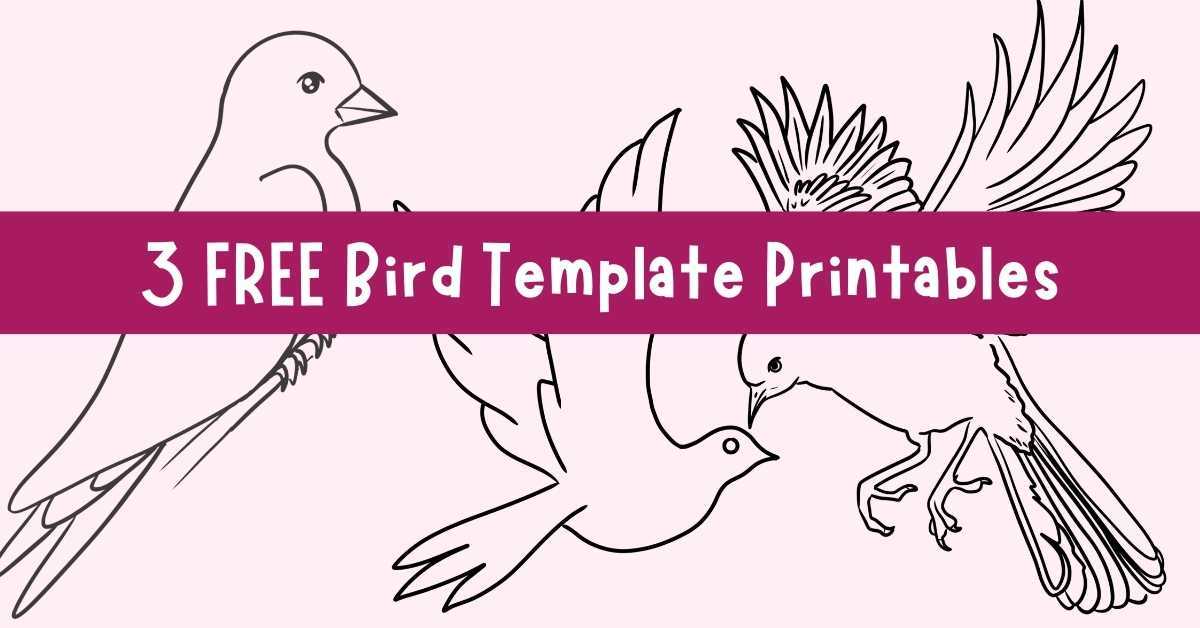 free bird template printables