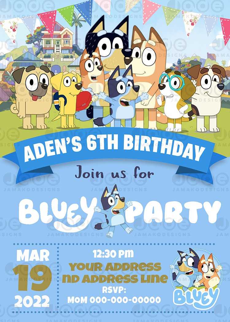 free bluey party printables