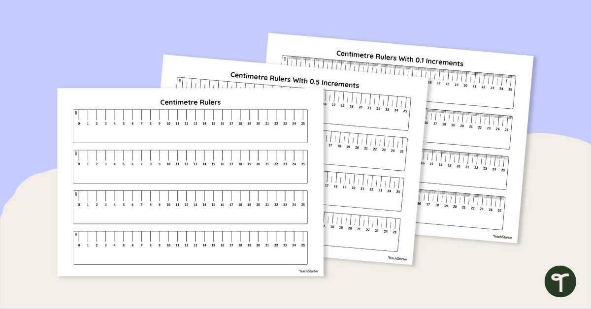 free centimeter ruler printable