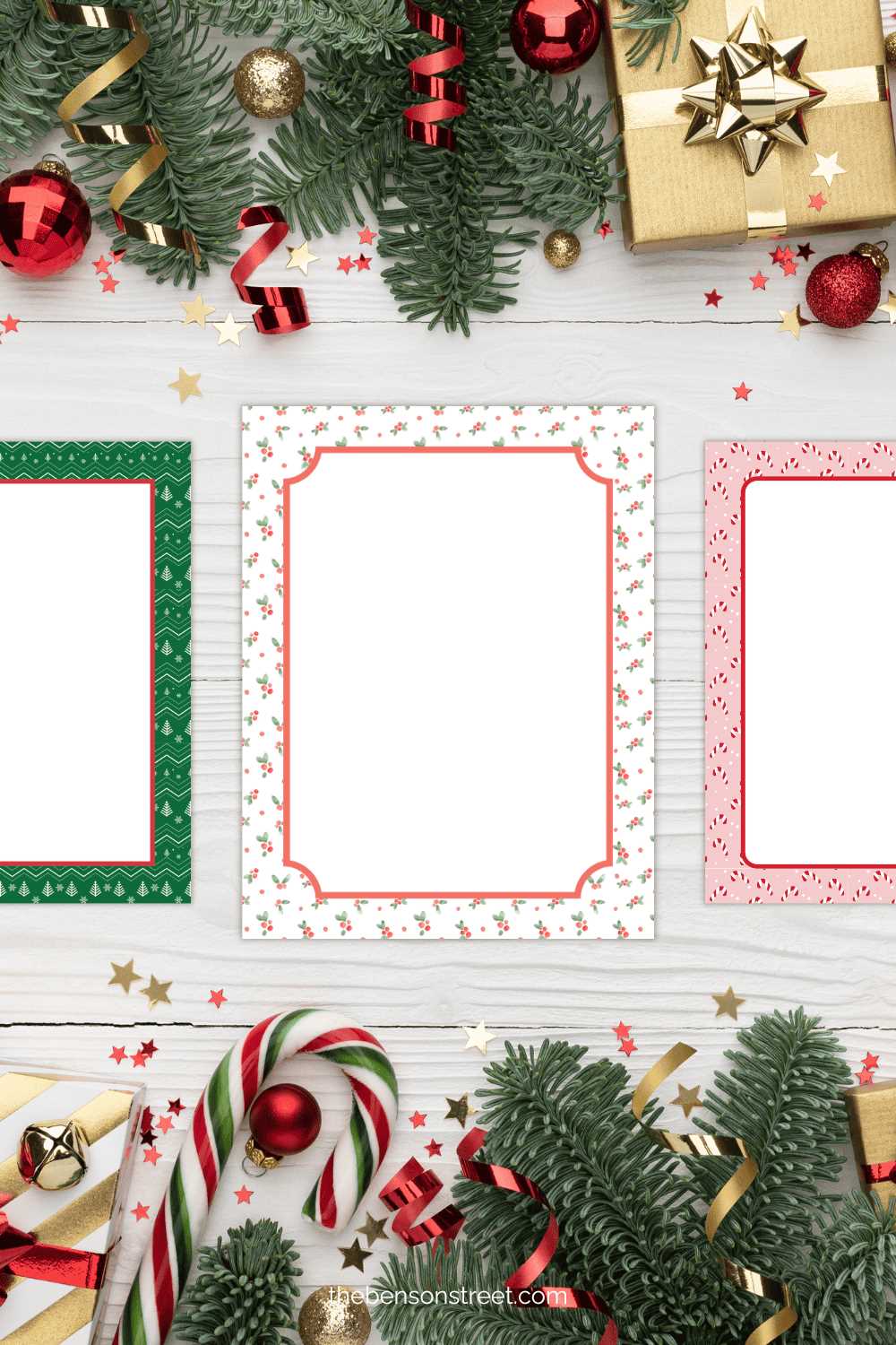 free christmas border paper printable