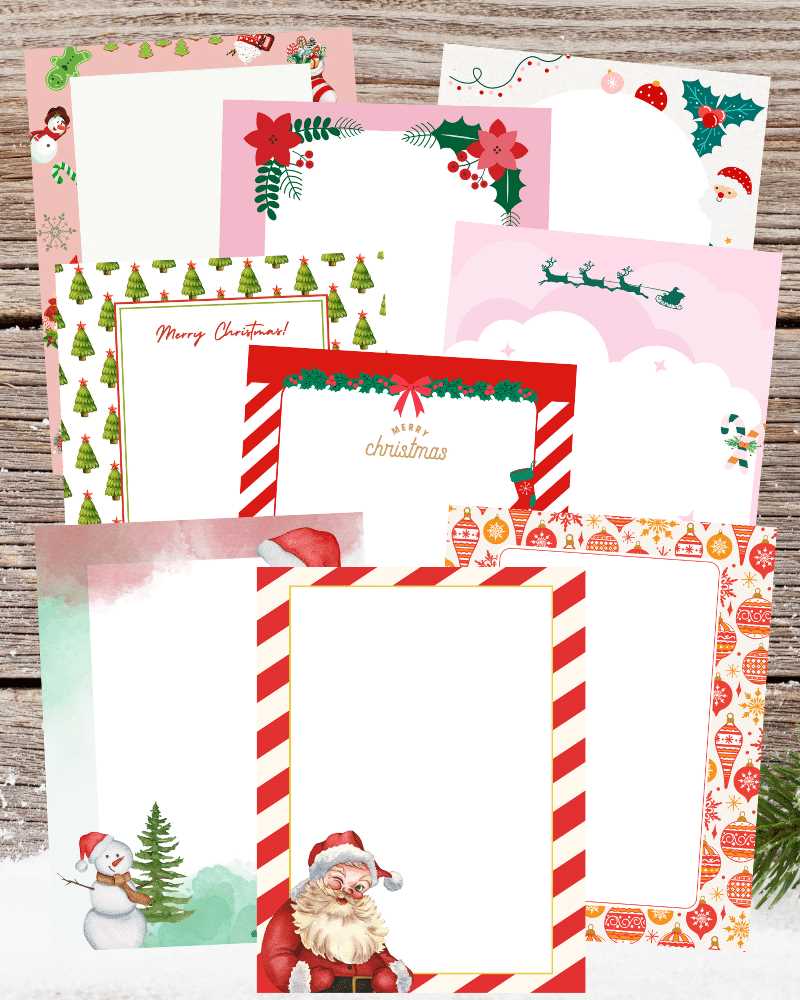 free christmas border paper printable