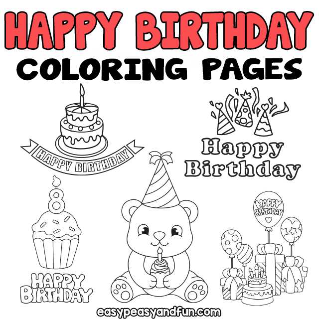 free colorable printable birthday cards