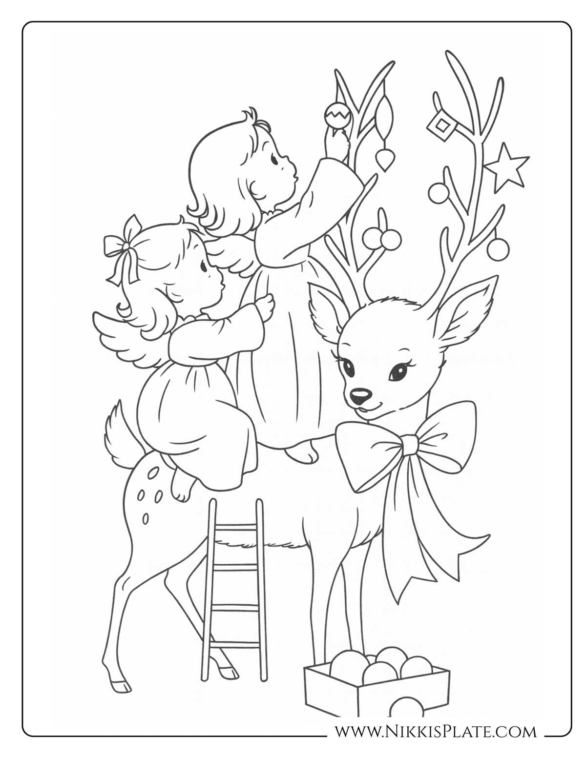 free colouring pages for christmas printable