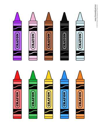 free crayon template printable