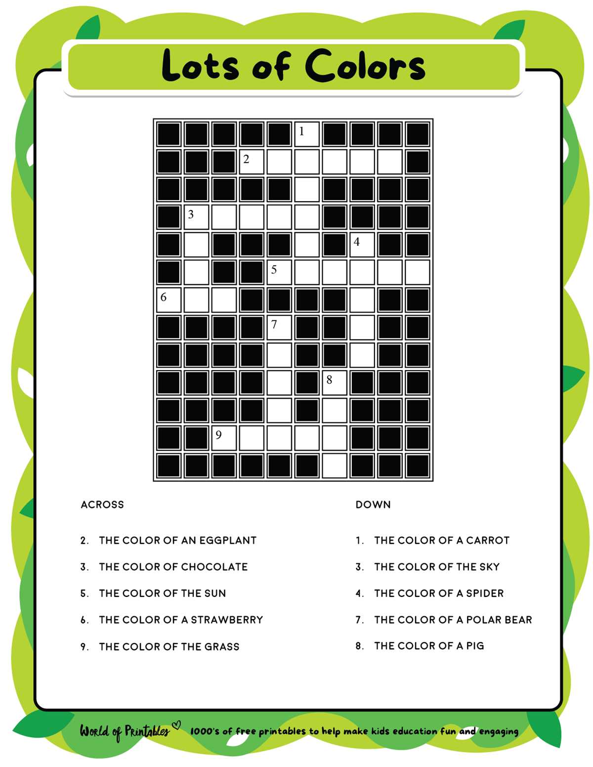 free crossword puzzles easy printable