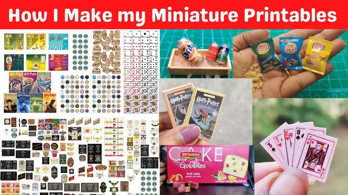 free dollhouse miniature printables