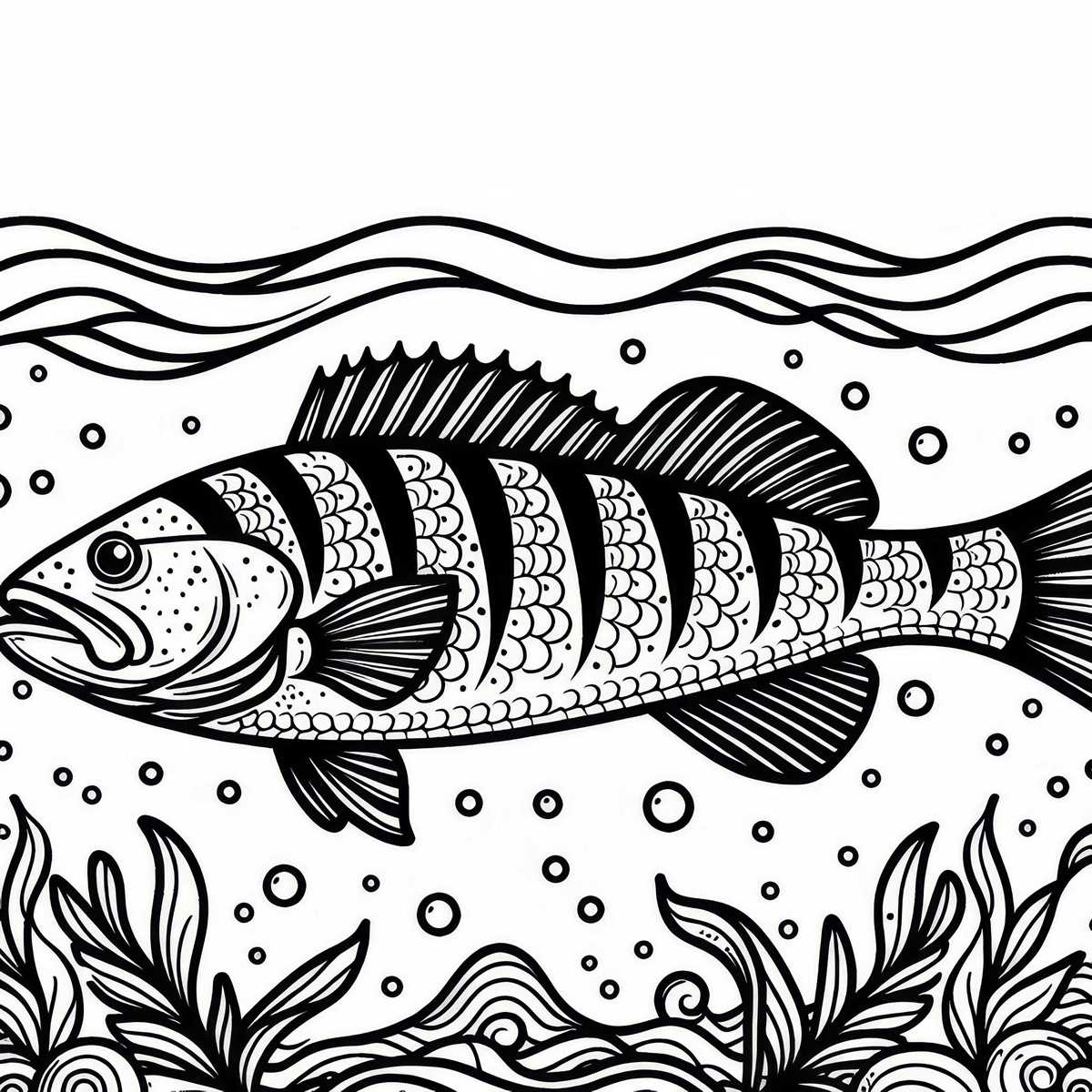 free fish coloring pages printable