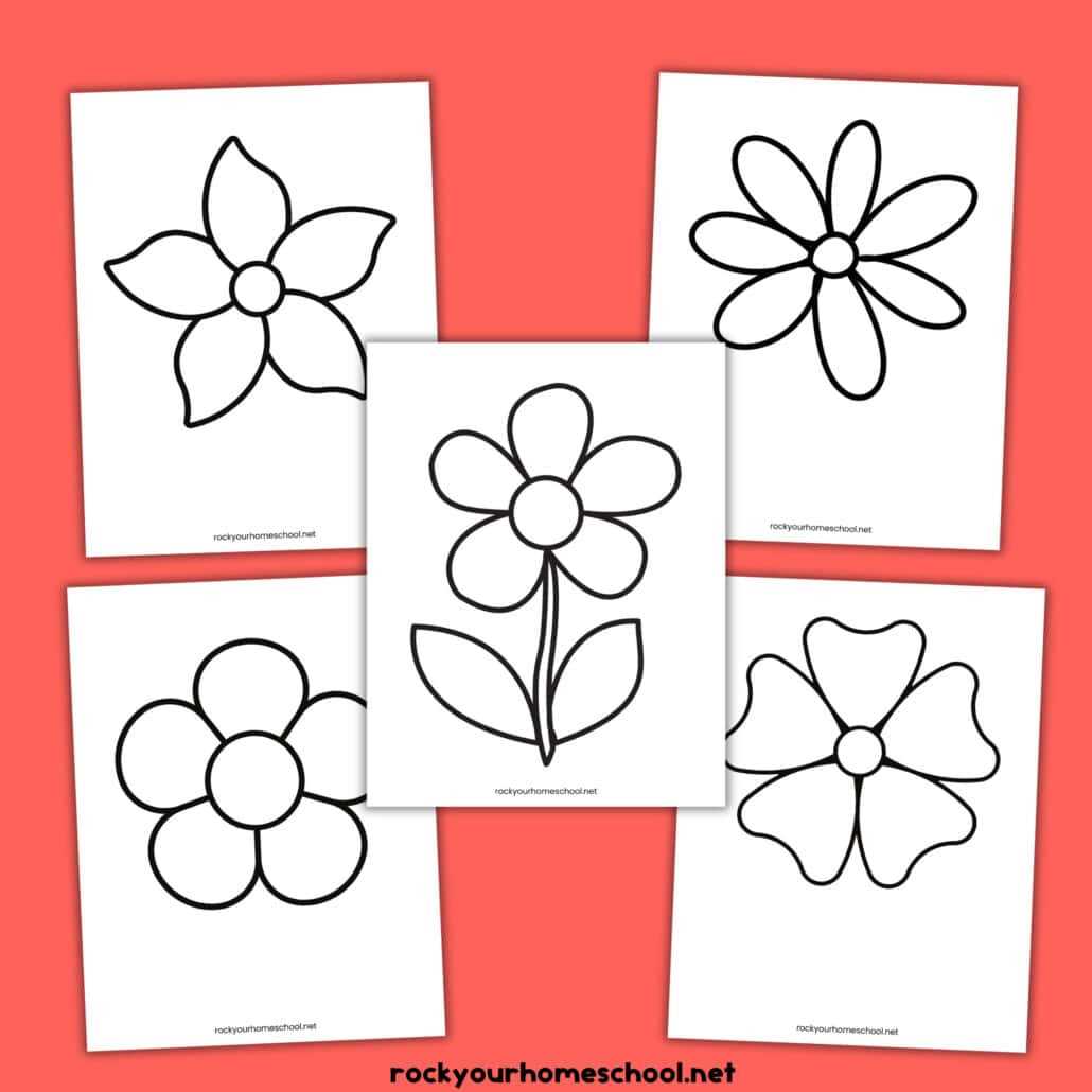 free flower printables