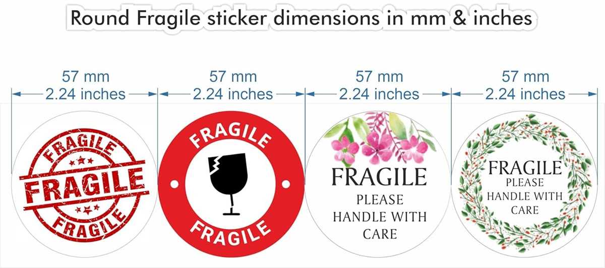 free fragile stickers printable
