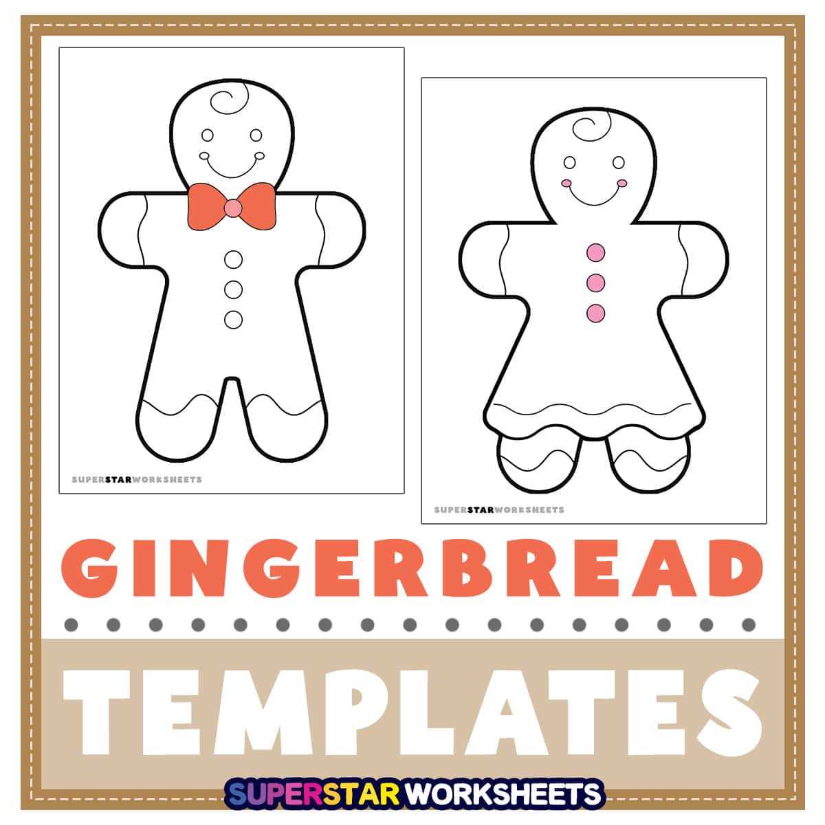 free gingerbread man template printable