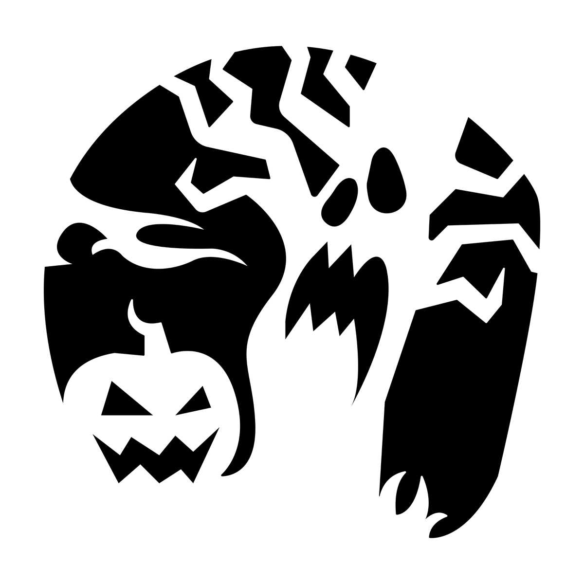 free halloween printable stencils