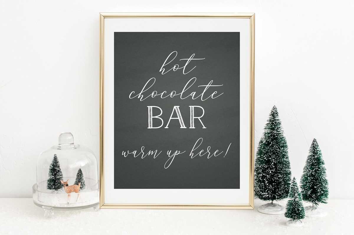 free hot cocoa bar printables