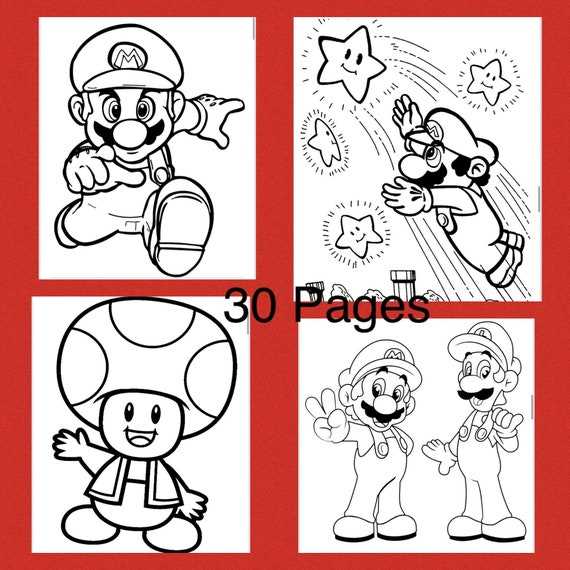 free mario printable coloring pages