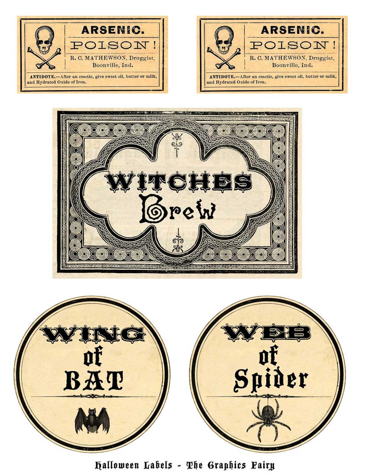 free potion labels printable