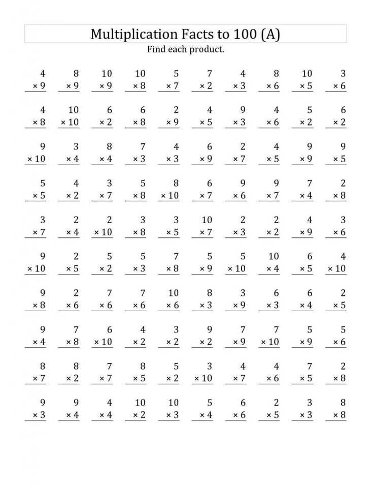 free printable 3rd grade multiplication worksheets