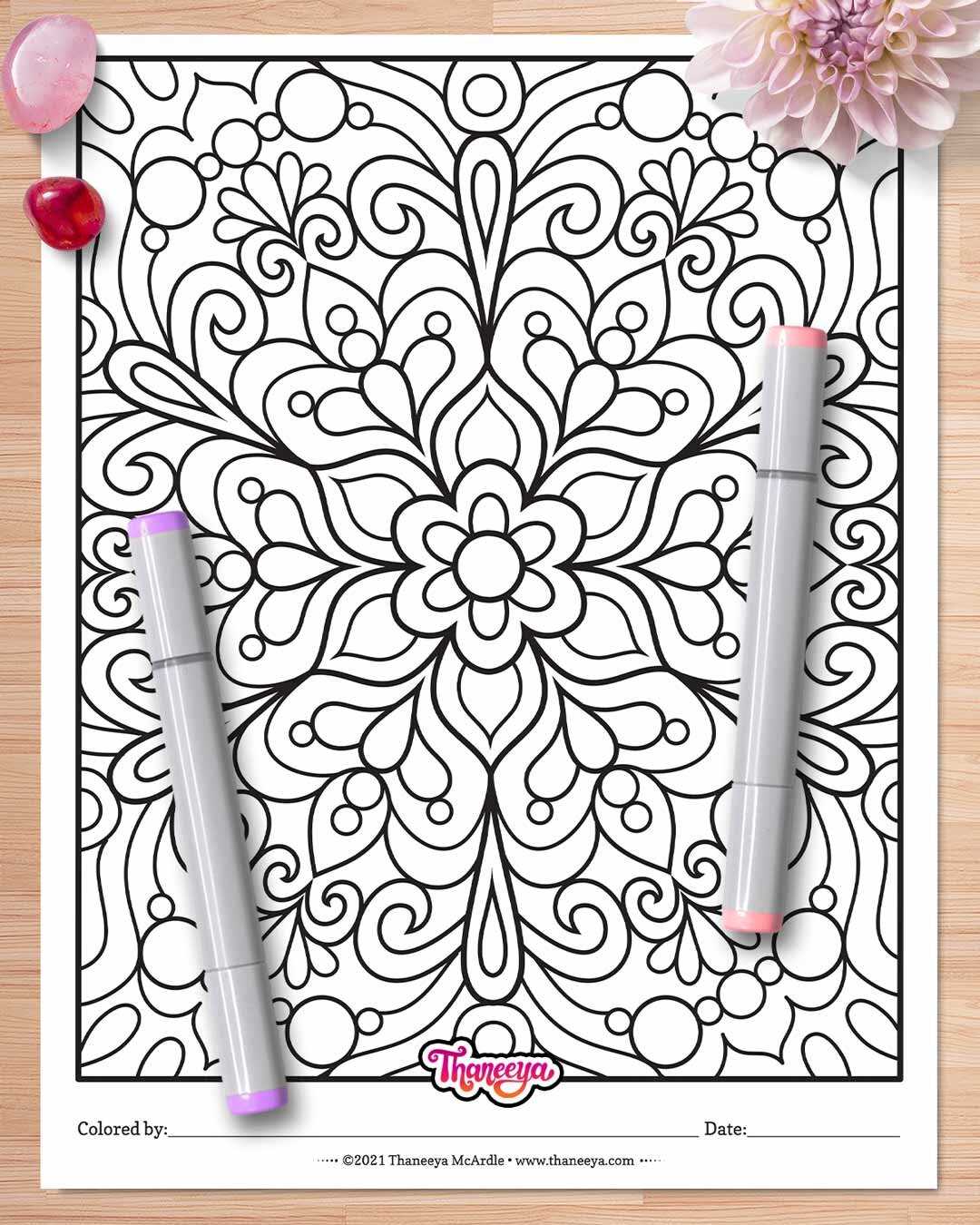 free printable abstract art coloring pages