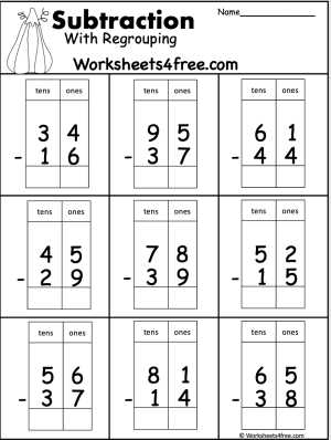free printable addition and subtraction worksheets