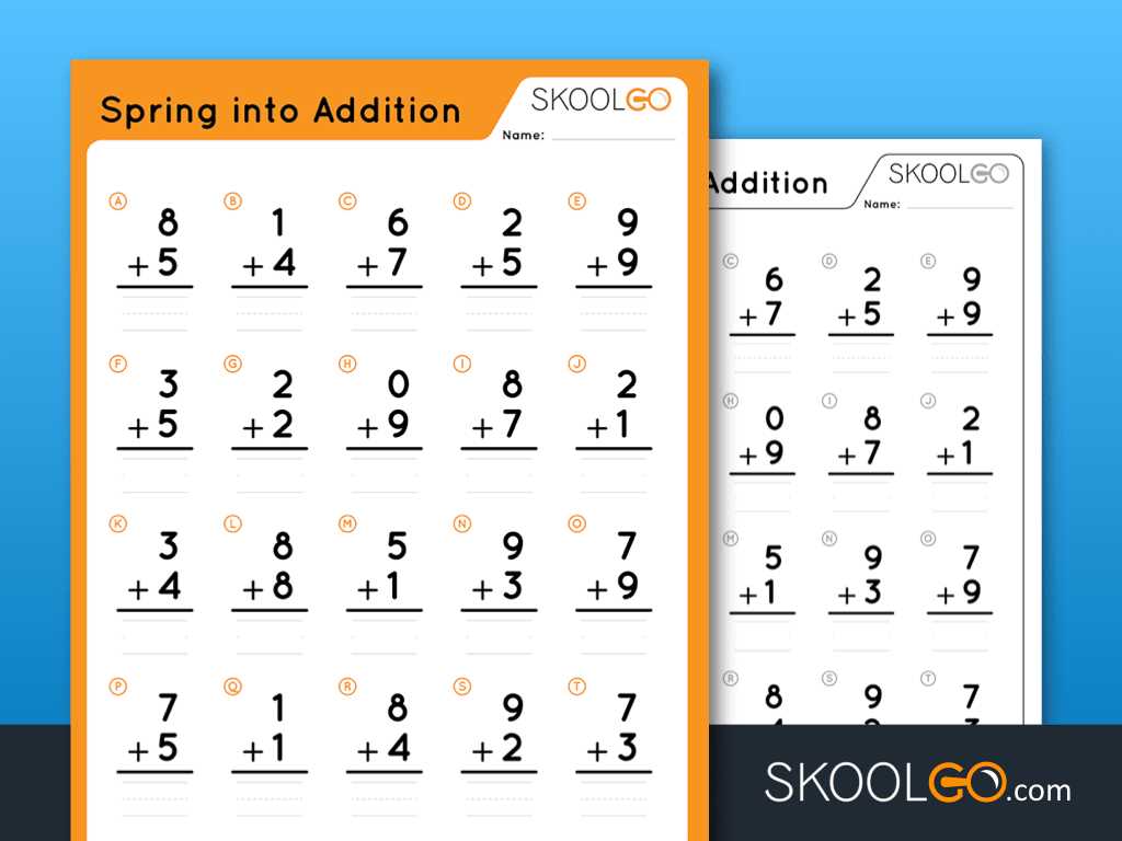 free printable addition worksheets