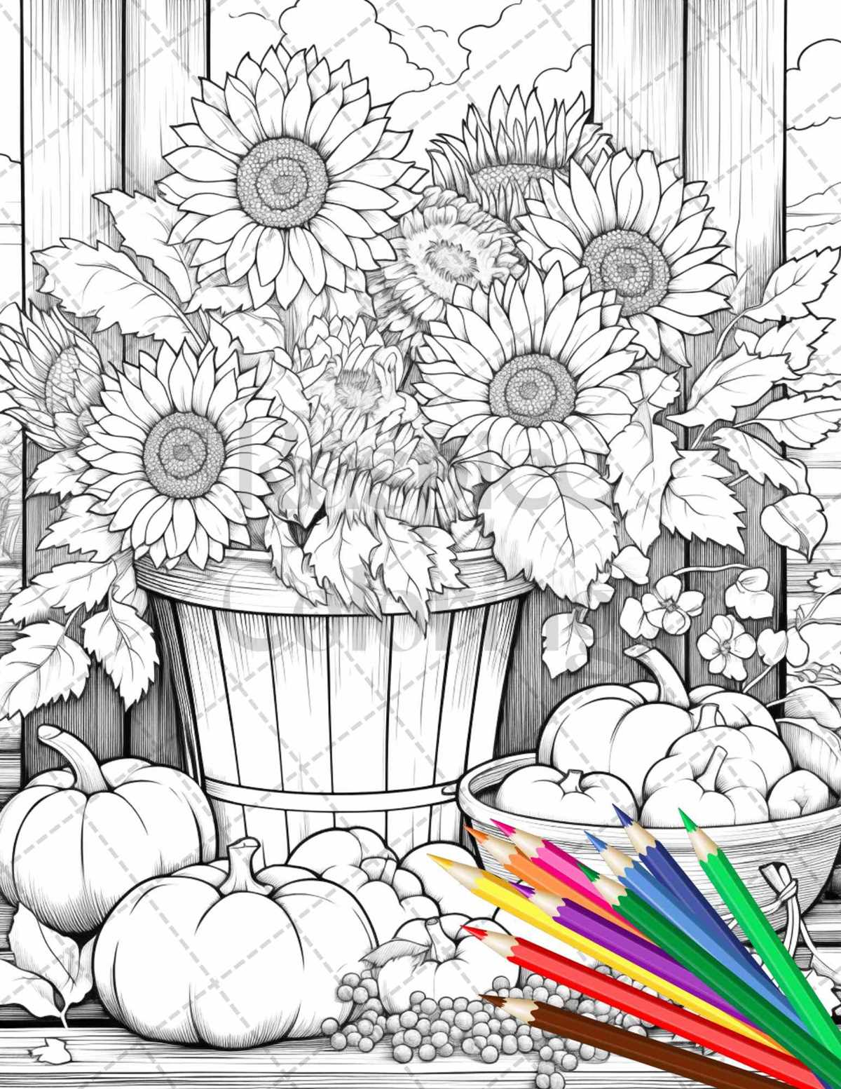 free printable adult fall coloring pages