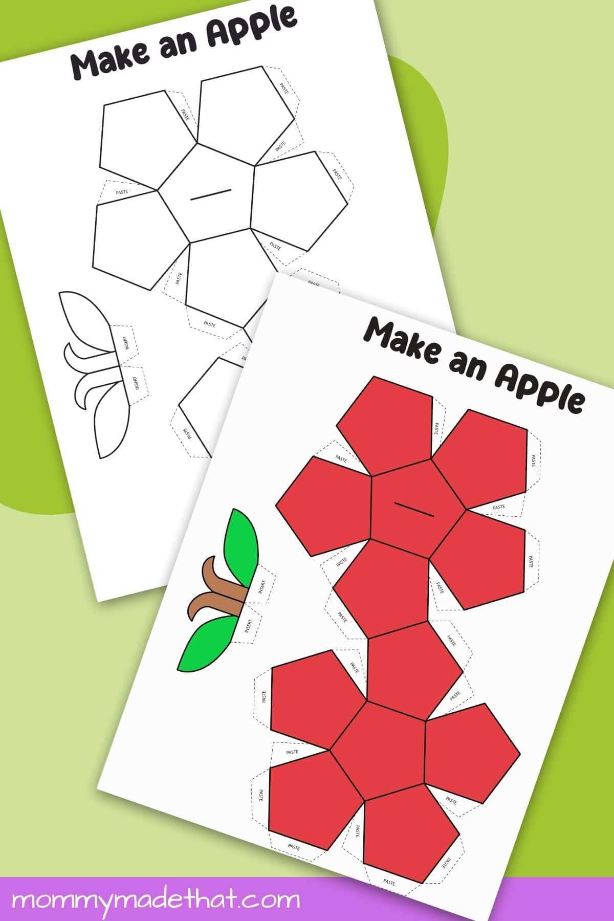 free printable apple crafts