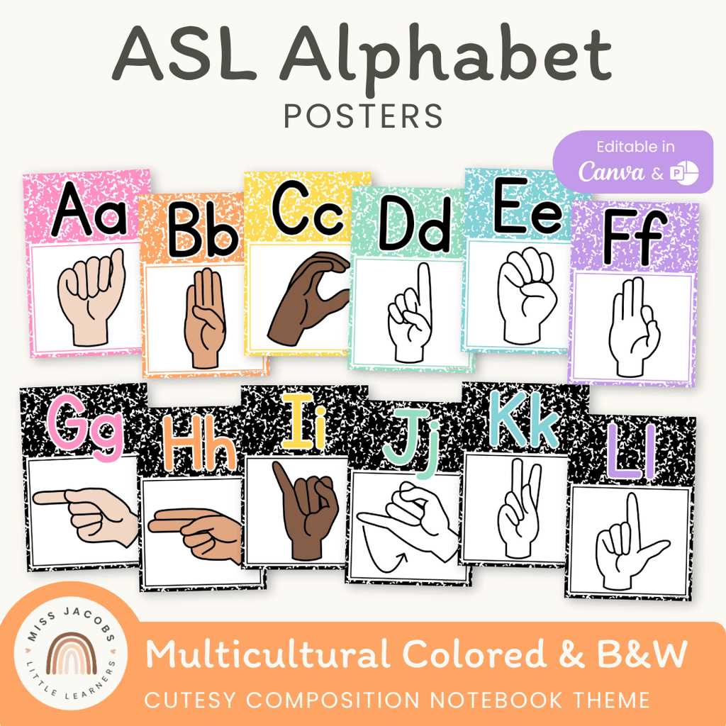 free printable asl alphabet printable