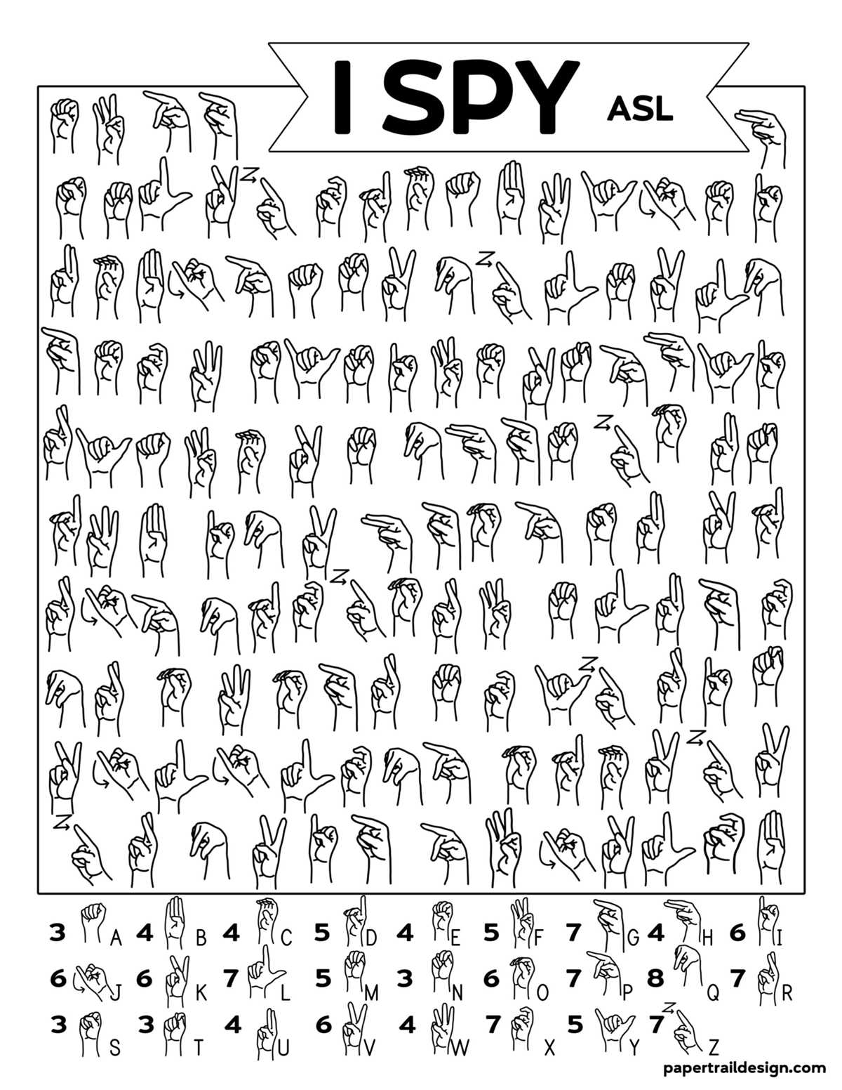 free printable asl alphabet printable