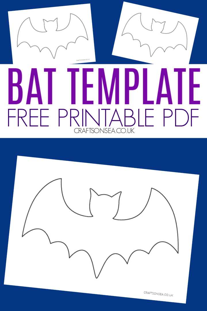 free printable bat template