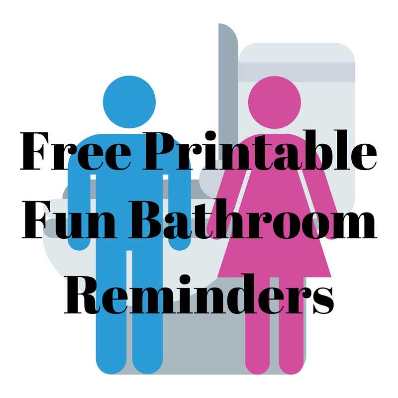 free printable bathroom signs