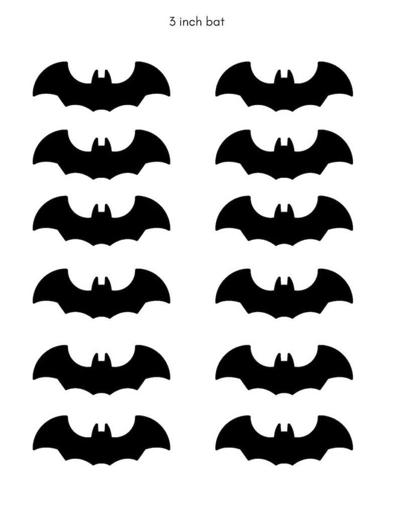 free printable bats template