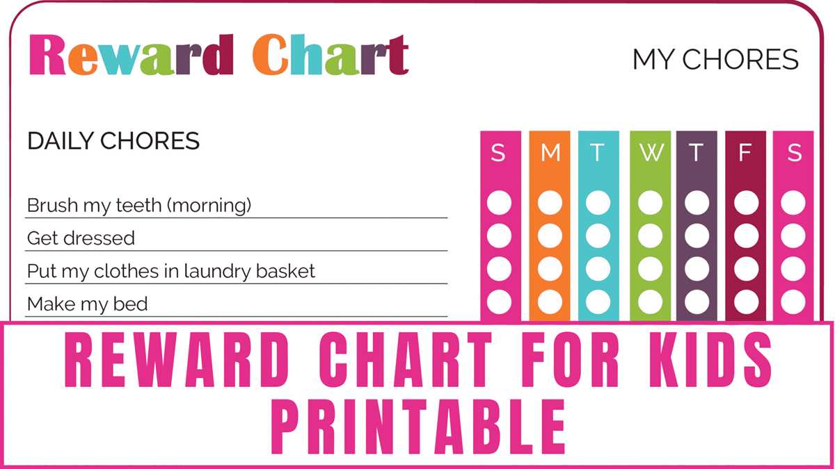 free printable behavior charts for home