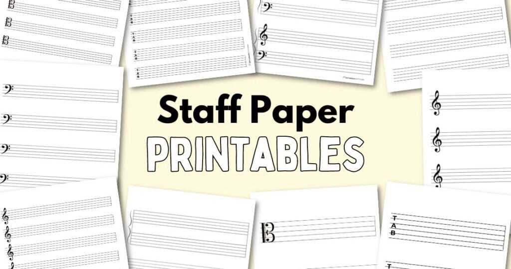 free printable blank piano sheet music