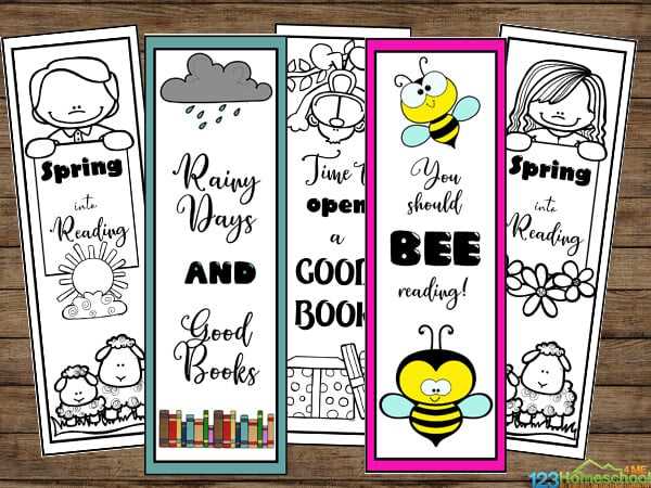 free printable book marks
